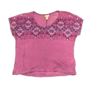 Aztec printed Studded Tee